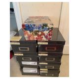 8 New Storage Boxes & 1 Floral