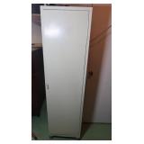 Vintage Painted Metal Storage Cabinet w/6 Shelves