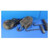 Antique Iron Hooks, Barn Pulleys