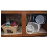 Content of Cupboard-Cleaning Supplies&Trash Cans