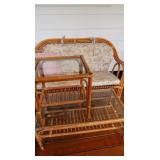 Bentwood Settee-55x27x35", Coffee & Side Table