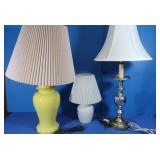 3 Table Lamps-15", 27", 28"
