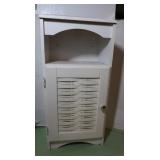 Side Table w/Shelf & Cabinet-10"Wx16"Lx32