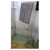 2 Wire Shelving Units(18"Wx11Dx22H)Wire Grate