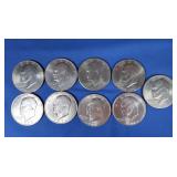 9 Eisenhower Dollars