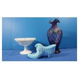 2 Pcs Vintage Fenton Glass