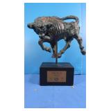 Taurus the Bull on Stand-10 1/2"H