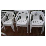 7 Plastic Outdoor Chairs