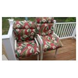 4 Patio Chairs w/Cushions