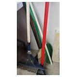 Snow Shovel, Brooms, Leaf Rake