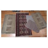 5 Area Rugs-Largest 27x52"