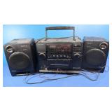 Sony CD Player w/2 Speakers-CFD-440