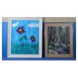Framed Photograph-16x21, Acrylic on Canvas-19x24"