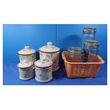 Glass Storage Jars & Canister Set