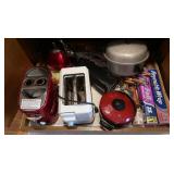Contents of Shelf-Sm. Kitchen Appliances,BBQ Tools