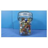 Vintage Glass Marbles in Queen Jar