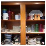 Contents of Cupboard-Glasses, Dinnerware&more