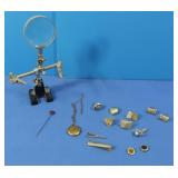 Vintage Magnifying Glass,Cufflinks, Tie Clips&more