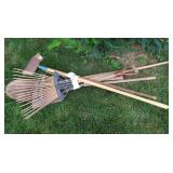 Yard/Garden Tools-Rake, Pitch Fork, Shovel &more