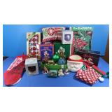 Misc Christmas Decor-Ornaments, Candelabra, Santa