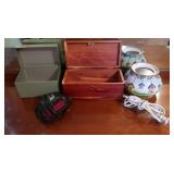 Lane Sm.Wood Chest, Metal Chest, Alarm Clock &more