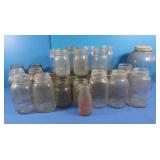 Lg Lot of Vintage Canning Jars