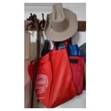 Wood Cane, Umbrellas, Reusable Shopping Bags