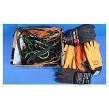 Work Gloves, Bungee Cords