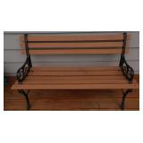 Wood/Iron Garden Bench-48x28"