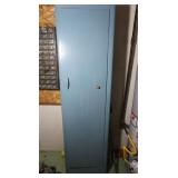 Metal Cabinet w/Shelves Incl. Contents-18x12x65"H