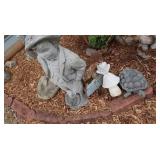 4 Garden Statues