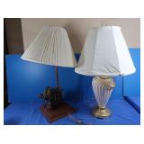 2 Lamps 30"H-1 made from Vintage Bell System