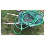 Wheelbarrow w/Garden Hose w/Hose Attachment