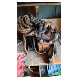 Knife Holder w/Butcher Knife & Handheld Light, sm.