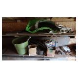 Various Metal & Screws w/Lawn Mower Attach & more