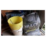 2-5 Gal. Buckets, Black Mulch, Yard Stick & more