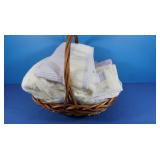 Basket w/Shower Curtain&Towels incl Martha Stewart