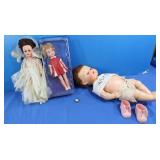 3 Vintage Dolls(1 dated 1966)