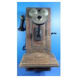 Antique Wind-up Wall Phone