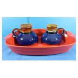 2 Enesco NIB Mugs & Red Dish