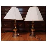 2 Lamps-30"H, 28"H