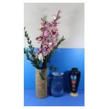 3 Floral Vases