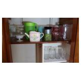 Contents of Closet-Vases, Glassware