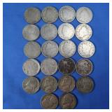6 War Nickels, 12 V-Nickels, 4 Buffalo Nickels