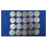 20 Roosevelt Dimes-90% Silver