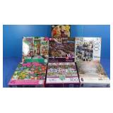 7 Jigsaw Puzzles-Lot