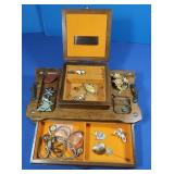 Costume Jewelry w/Jewelry Box