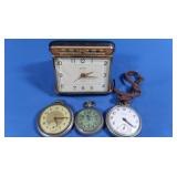Pocket Watches & Alarm Clock