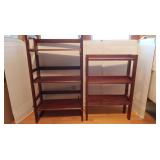 2 Shelf Fold-up Stand, 2 Shelf Stand-20"Wx7Dx29"H