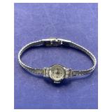 14K White Gold Case Ladies Elgin 21 Jewel Watch